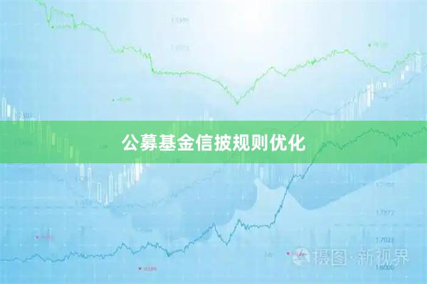 公募基金信披规则优化