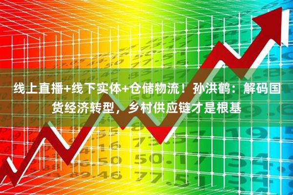 线上直播+线下实体+仓储物流！孙洪鹤：解码国货经济转型，乡村供应链才是根基
