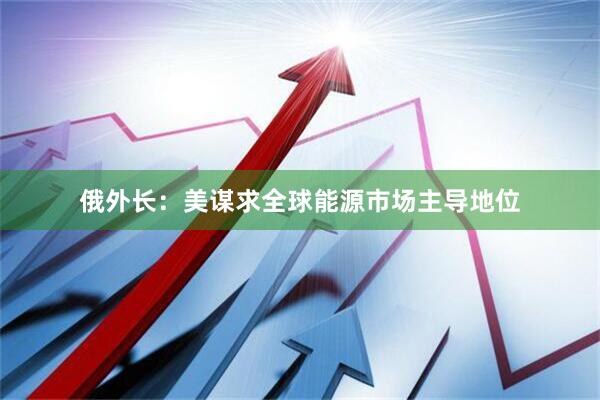 俄外长：美谋求全球能源市场主导地位